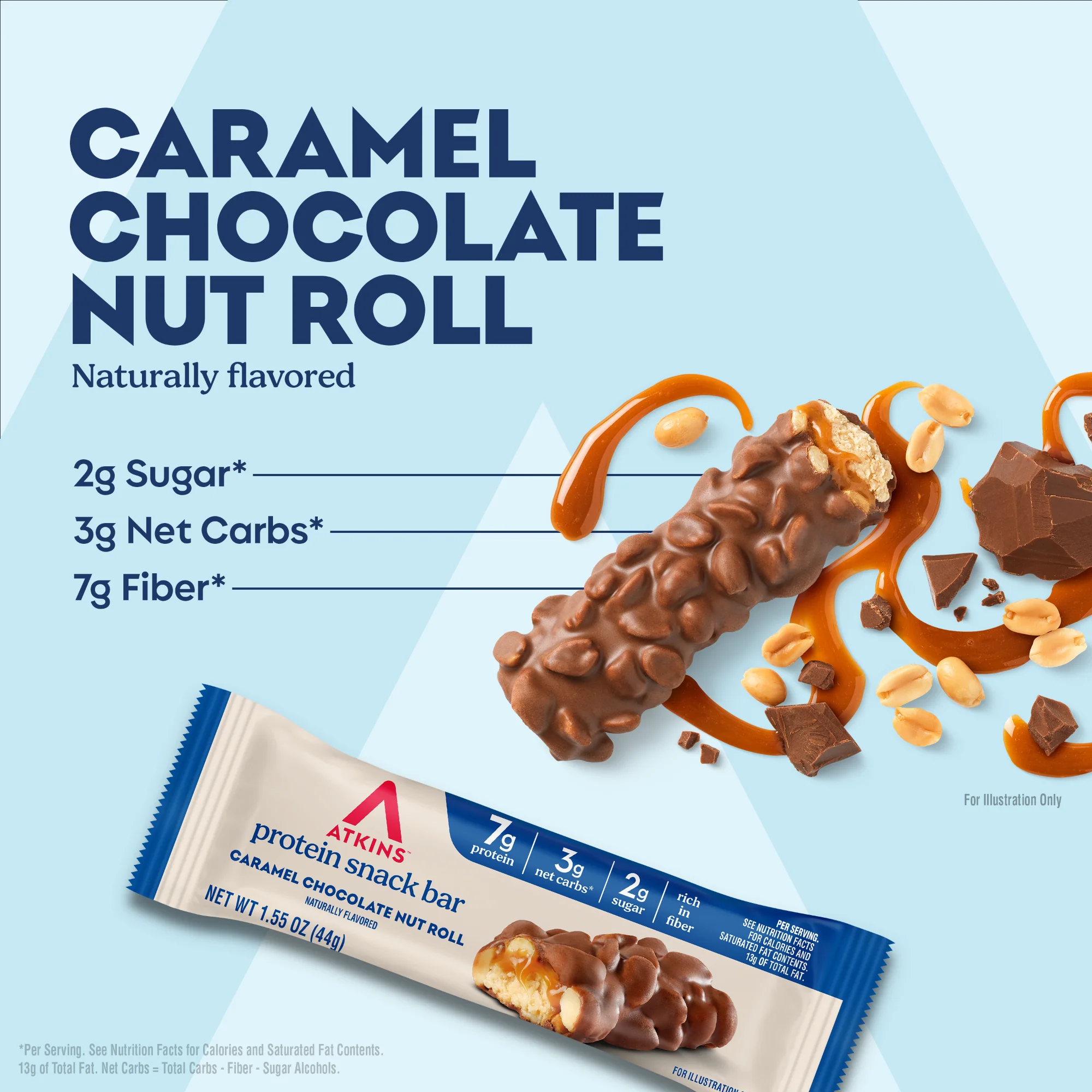 Caramel Chocolate Nut Roll Bar - Image 3