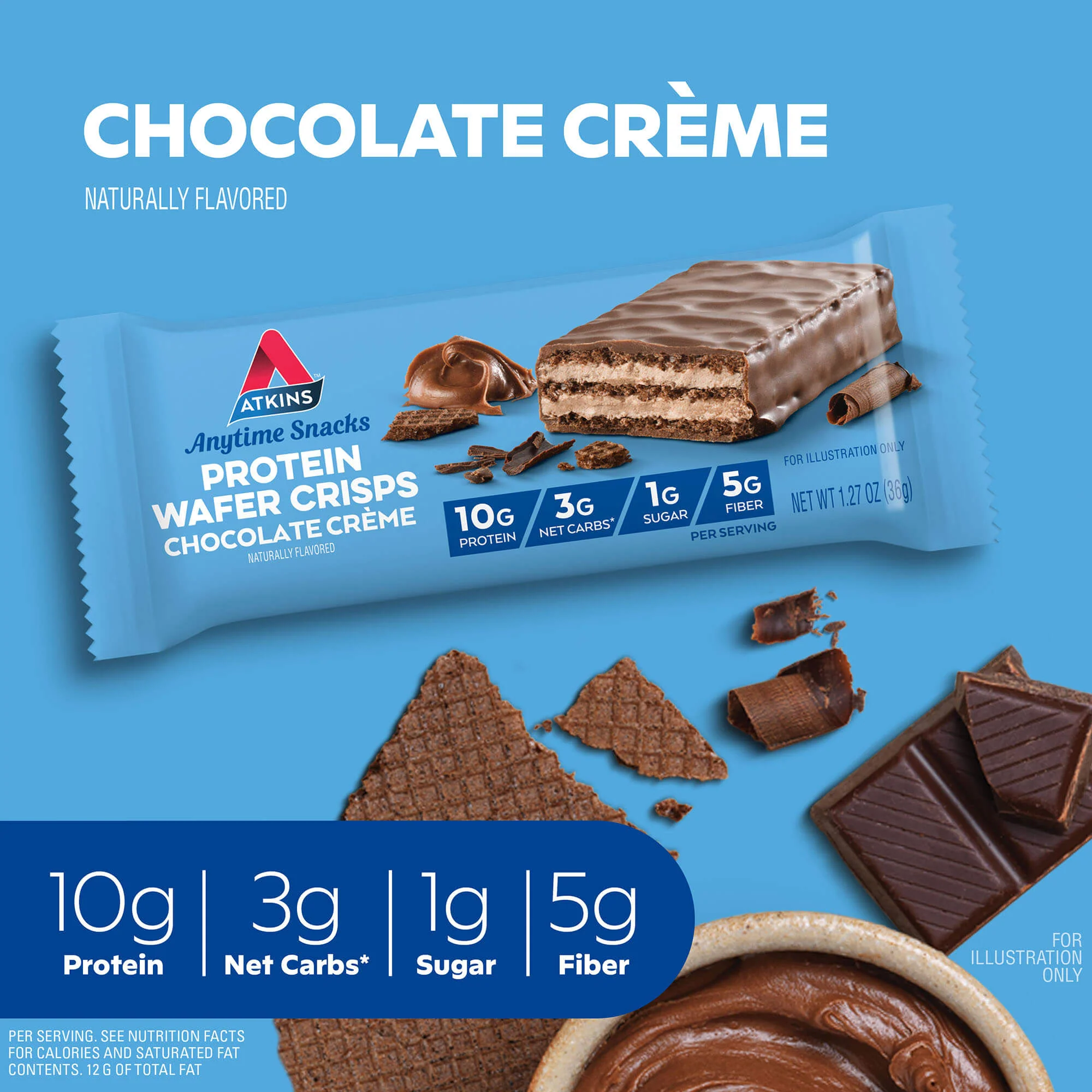Chocolate Crème Protein Wafer Crisps - Image 2