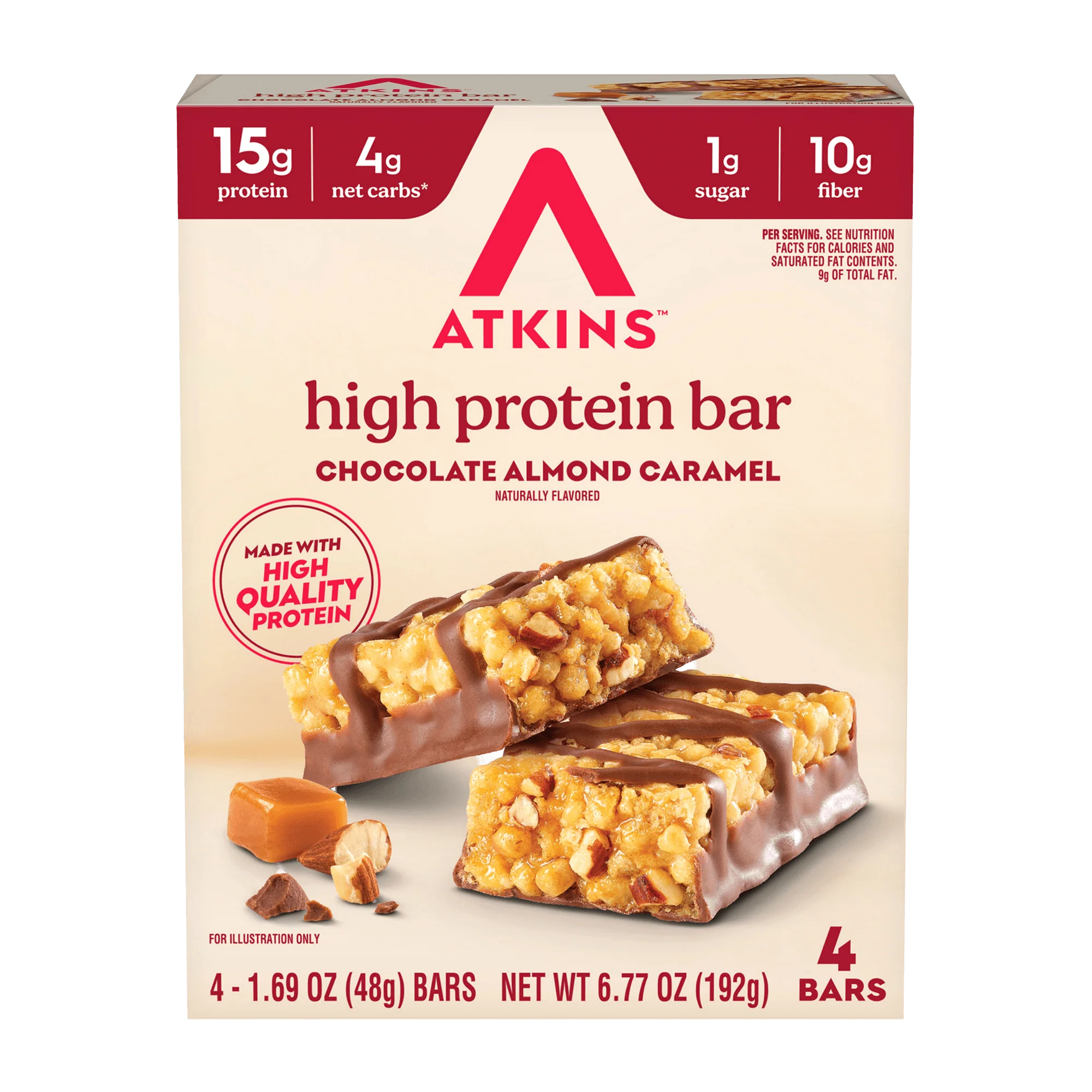 Chocolate Almond Caramel High Protein Bars