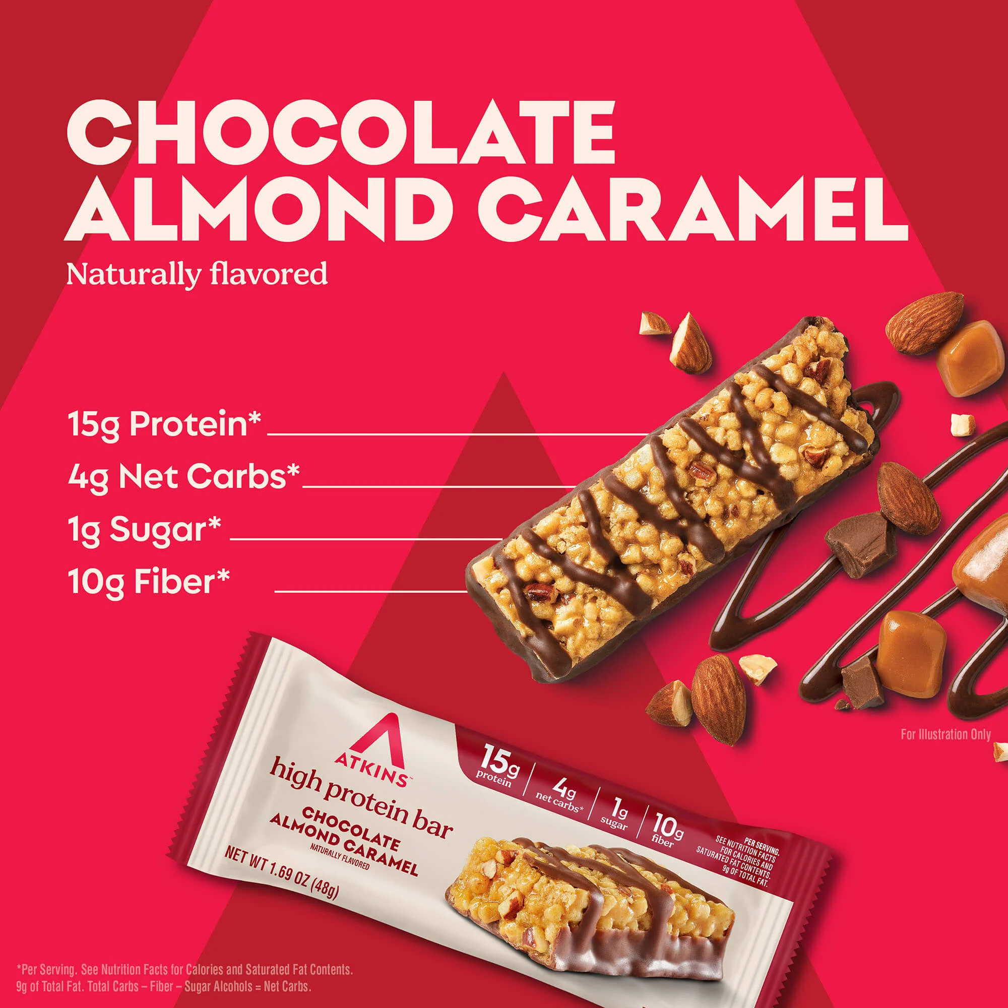 Chocolate Almond Caramel High Protein Bars - Image 2
