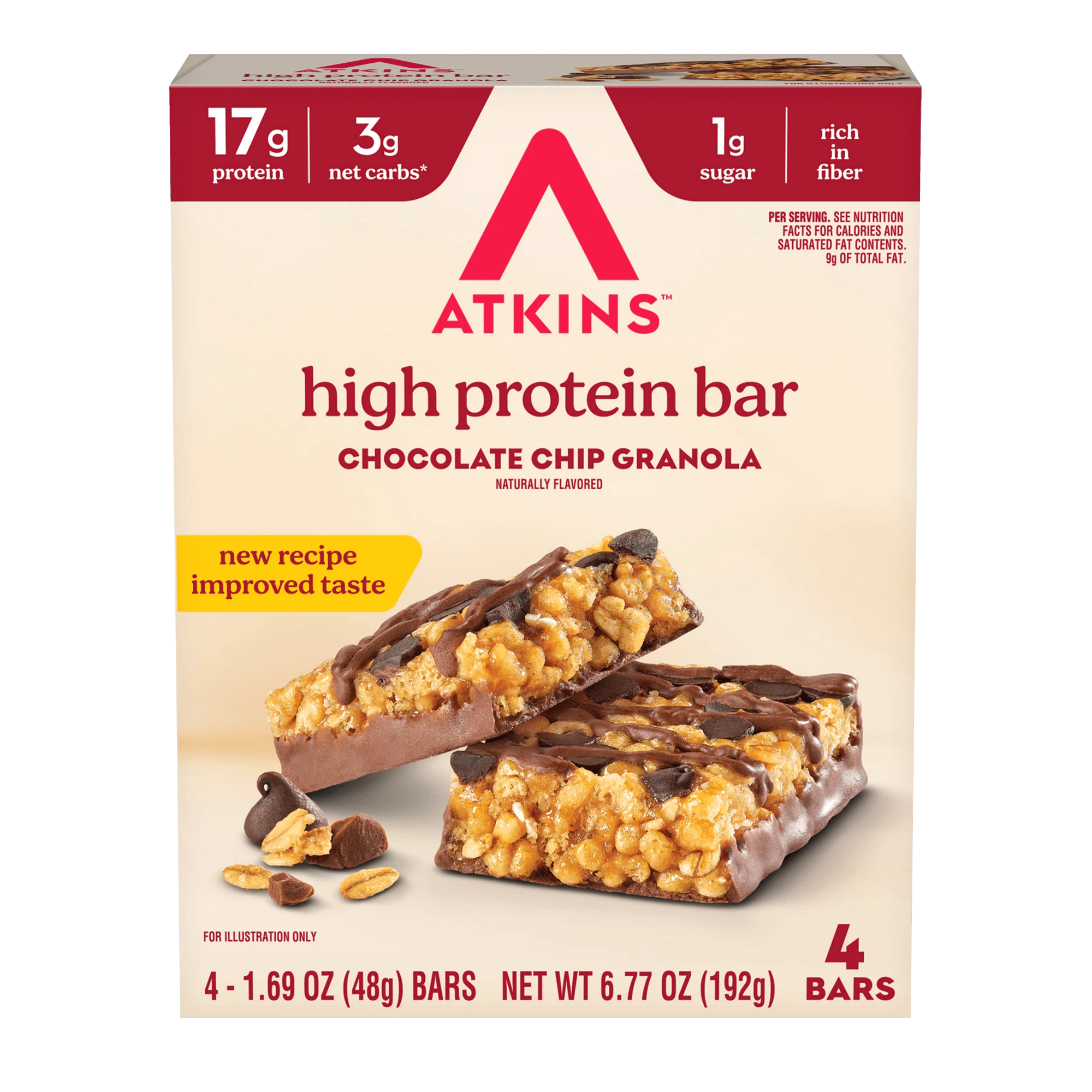Chocolate Chip Granola High Protein Bars